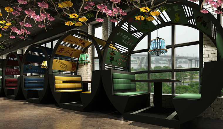 面積小的快餐店如何去設(shè)計呢？